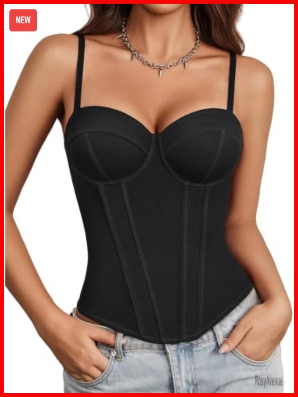Avidlove Women's Corset Top with Underwire Y2K Bustier Sexy Going Out